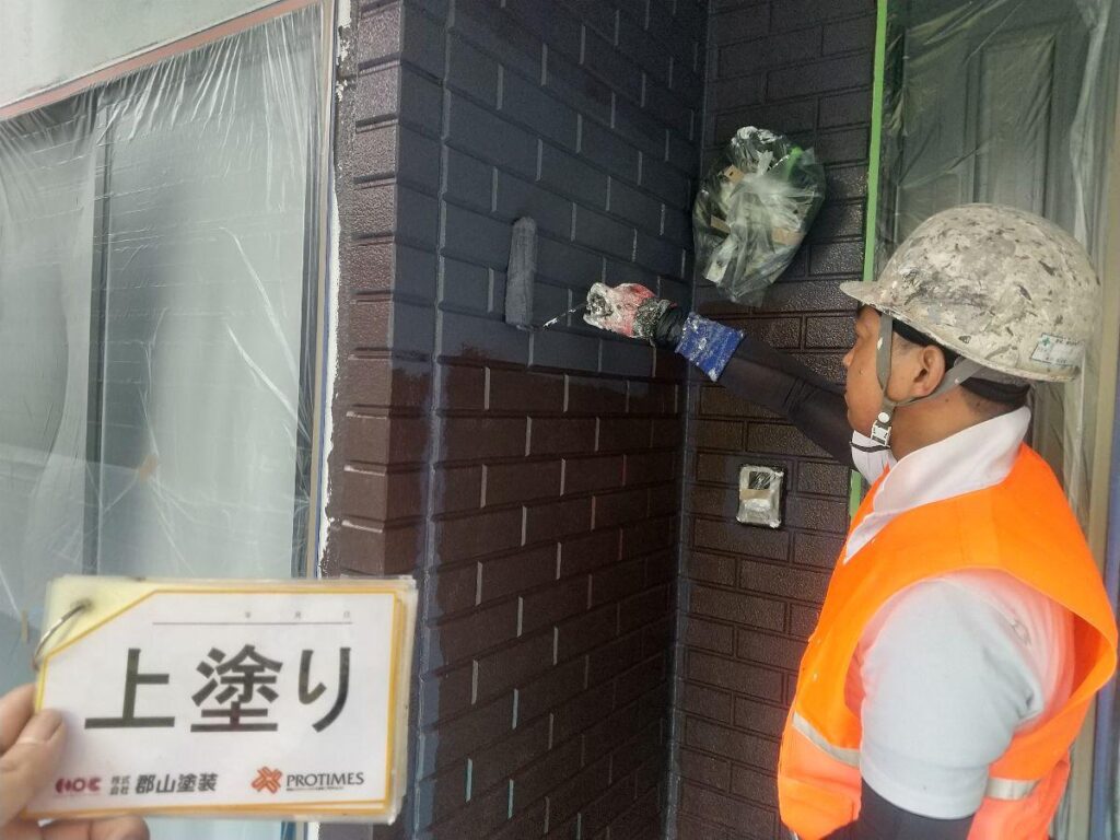 外壁上塗り