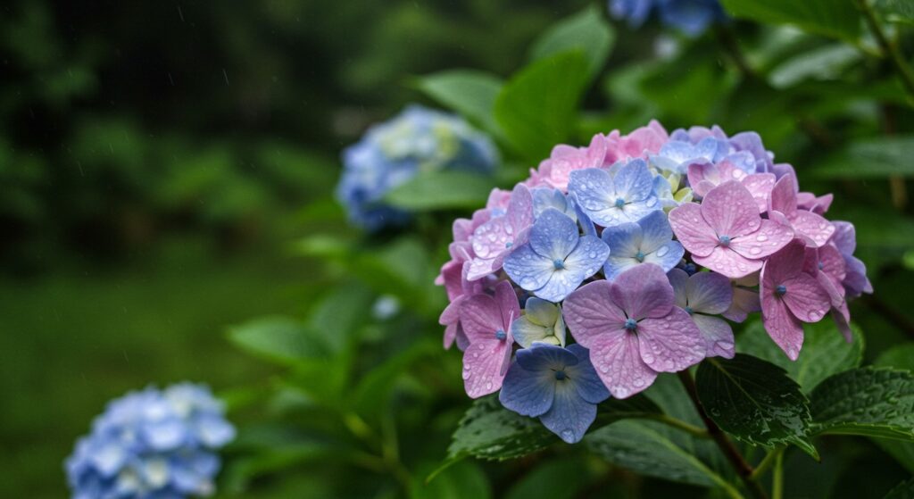 梅雨 紫陽花