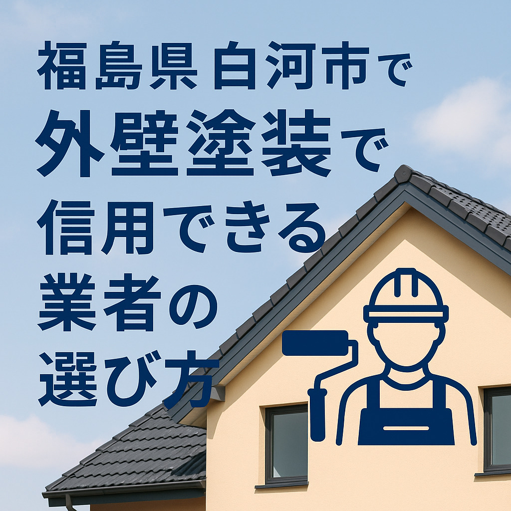 白河市で信用できる屋根外壁塗装業者を探す方法
